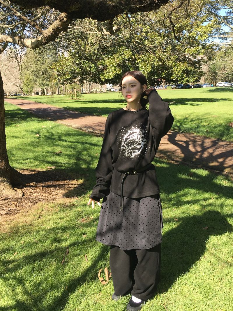 Hotfix Dolphin Loose Long Sleeve (2c)