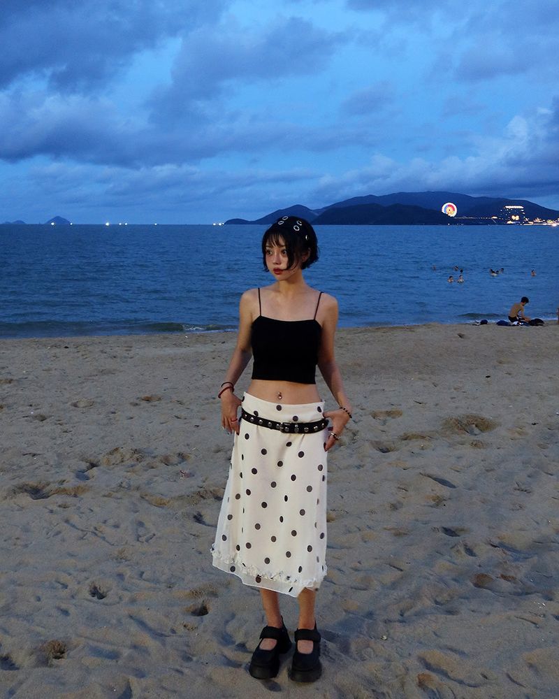 dot ring stud belt