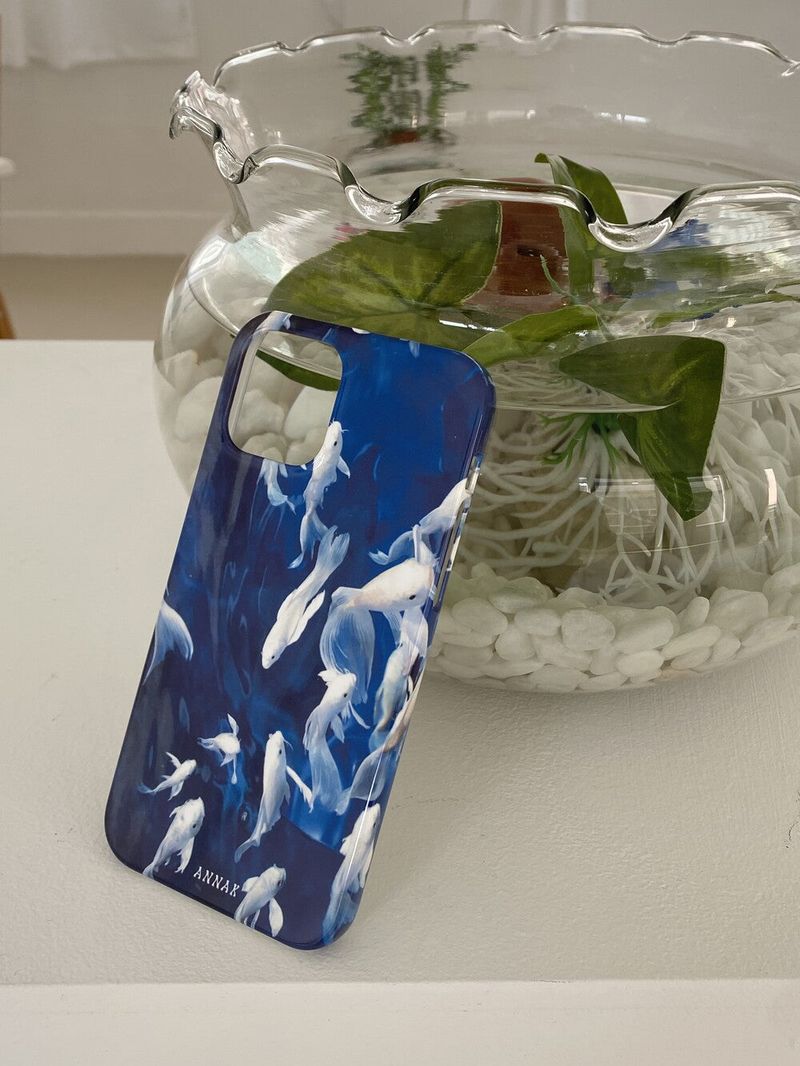 [deep ocean koi goldfish hard case]