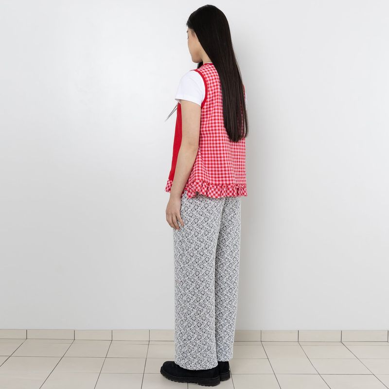Twister Ruffle Sleeveless - Red
