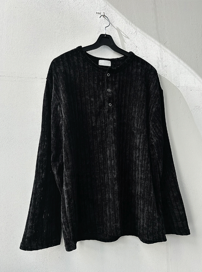 Belia golgi button Henley Neck Knitwear