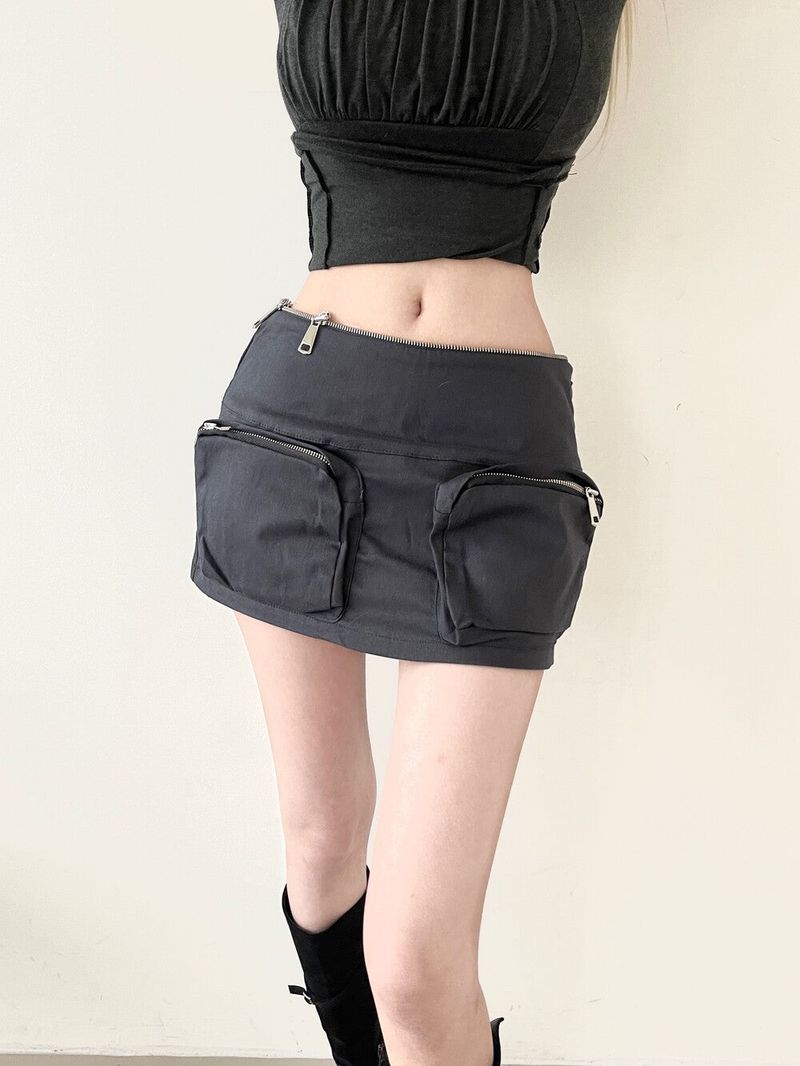 Seow(ソウ)の「1442. Cargo pocket zipper mini sk-pt (3color)(Pants)」