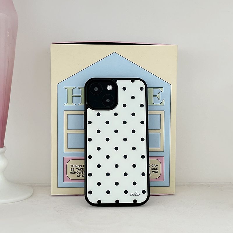dot epoxy bumper case(white)