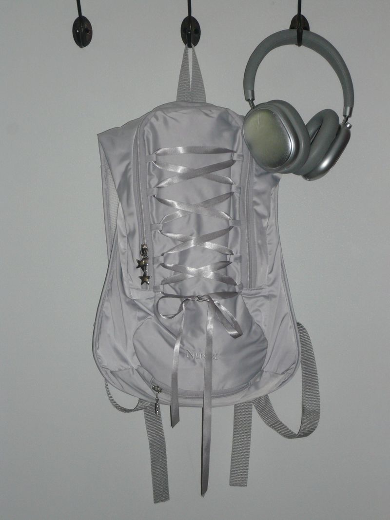 Lace up backpack _ Grey