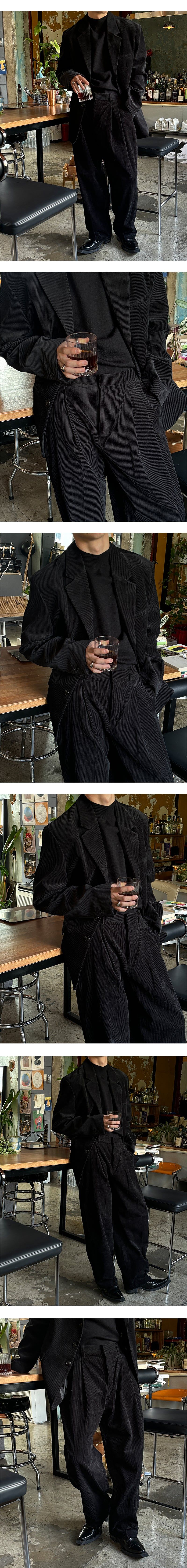 [SET UP가능] Heavy corduroy overfit jacket(3color)