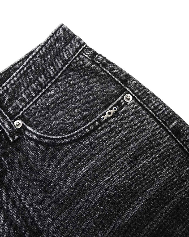 Metal Triclipse Regular Fit Bootcut Denim Pants Gray