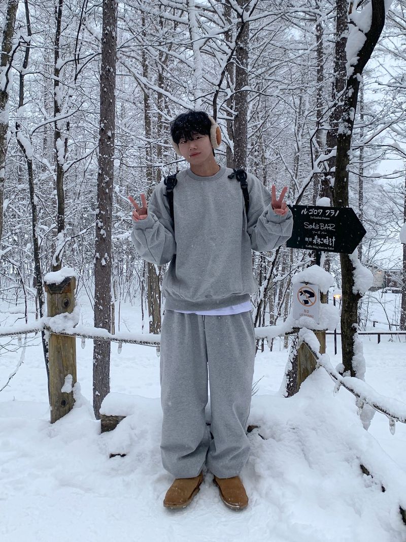 Furano brushed wide jogger pants