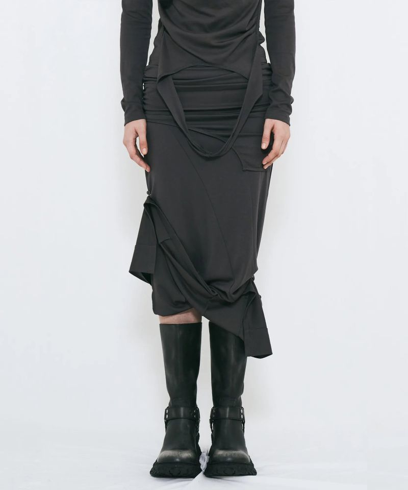 2WAY BUTTON MAXI SKIRT