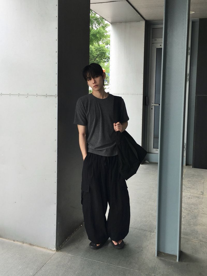 Tobe Linen Cargo Wide Pants 3C
