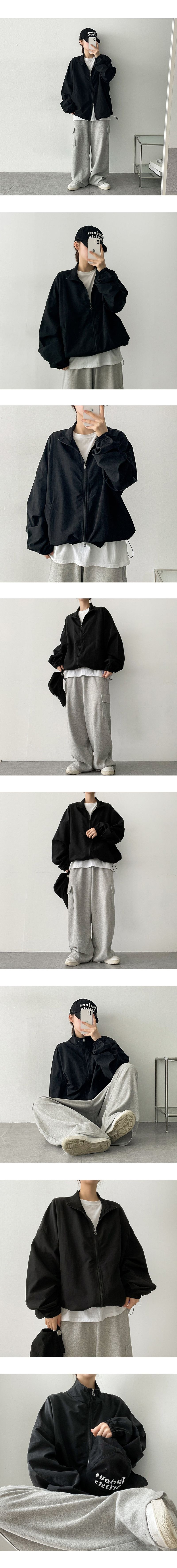 Burns String Two-Way Zip-Up Jumper