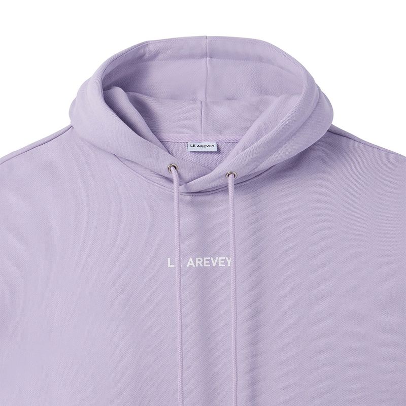 LE AREVEY ORIGINAL LOGO HOODIE VIOLET