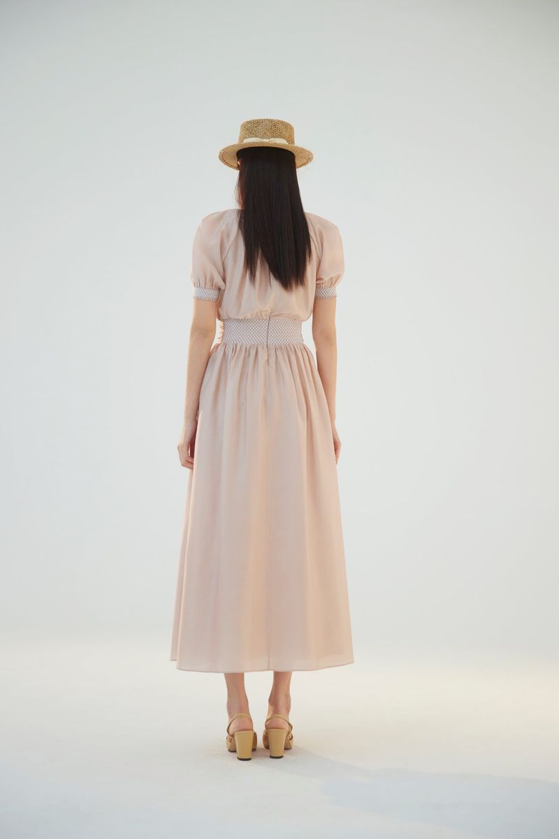 NO.4 DRESS - NUDE BEIGE
