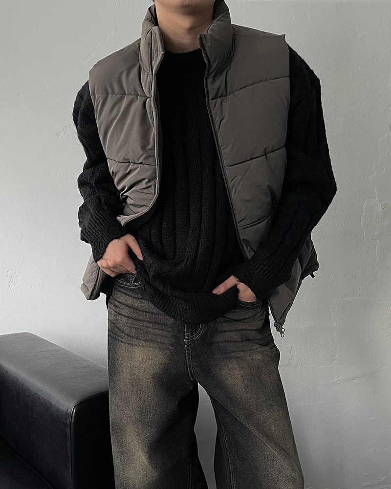 MG Wool Blend Damage Knitwear (4 colors)