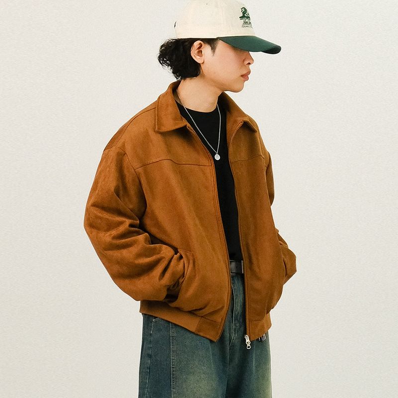 SEMIKAJI（セミカジ）の「TIE Suede Crop Jacket（Jackets/Outerwear）」