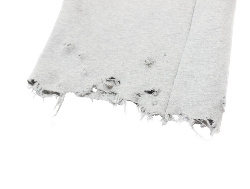 damage cutting bermuda pants (gray)
