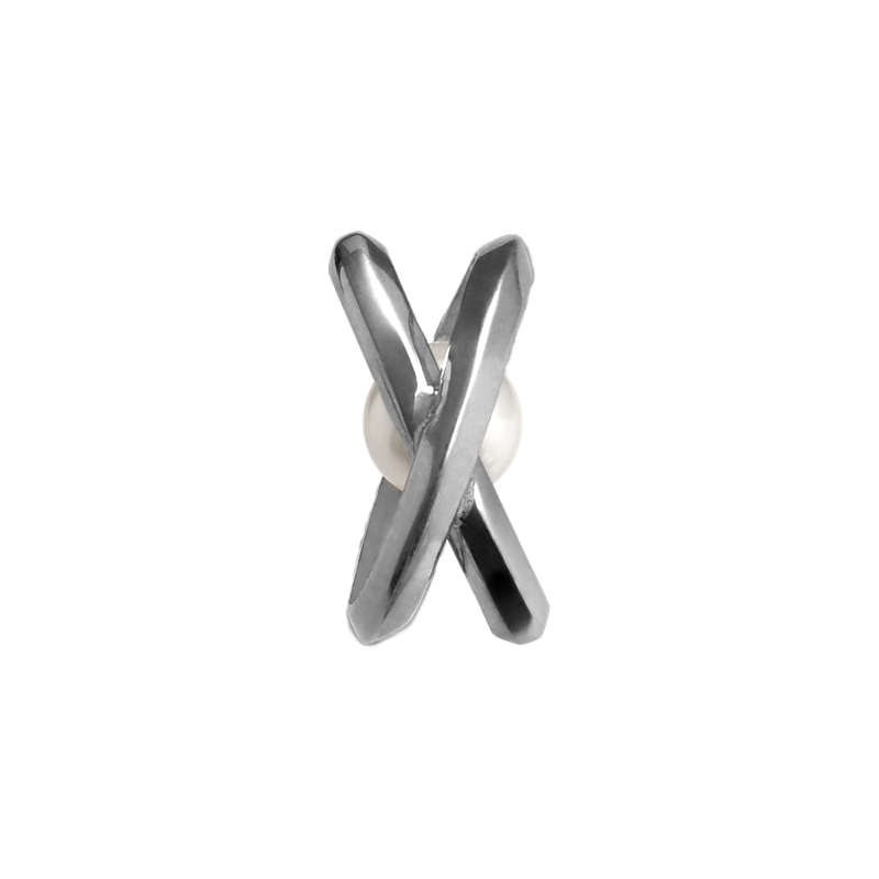 ETERNAL pearl earring(WHITE) -Single piece-