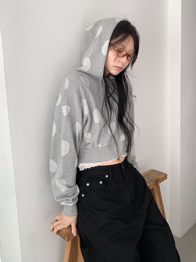DOT HOOD ZIP-UP (2C)