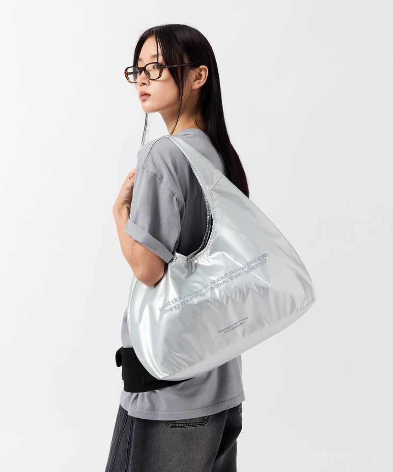 Attractive Glossy Shoulder Bag - 3COLOR