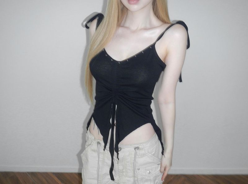 THEAIRTOWN（ザエアータウン）の「mini shirring stud top(3 color) （Tops）」