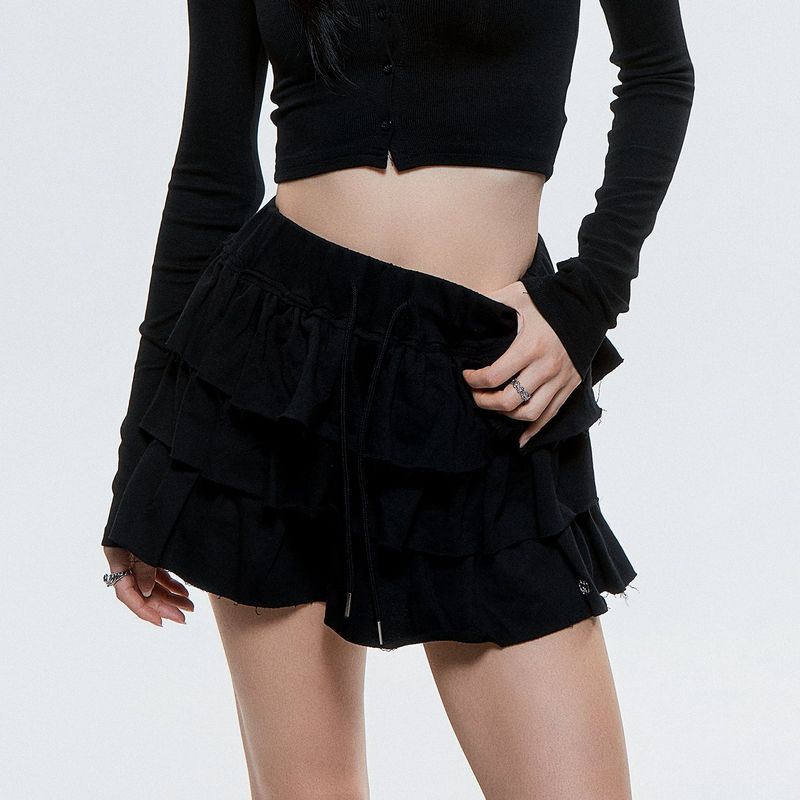 DAUSPICE(DUC)（ダウスピス）の「(DUC) Tutu Cotton Skirt Pants Black（Pants）」