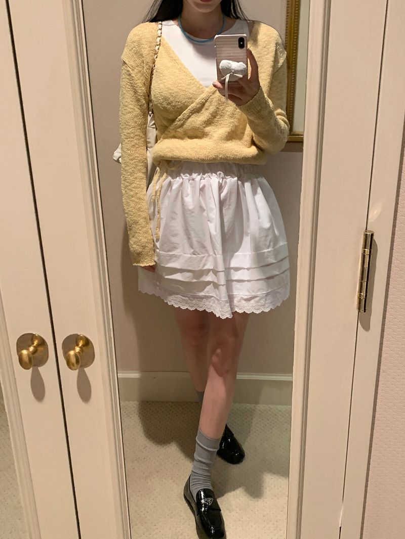 [MADE] Epo Lace Mini Skirt