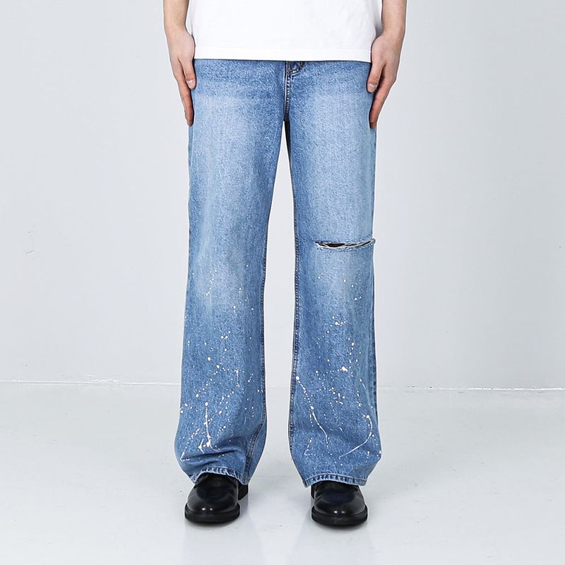 KND（ケイエンド）の「KNIFE CUT PAINT SPLATTER DENIM（Pants）」