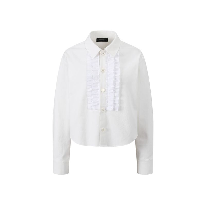 Shirring Frill Jacket (Black)