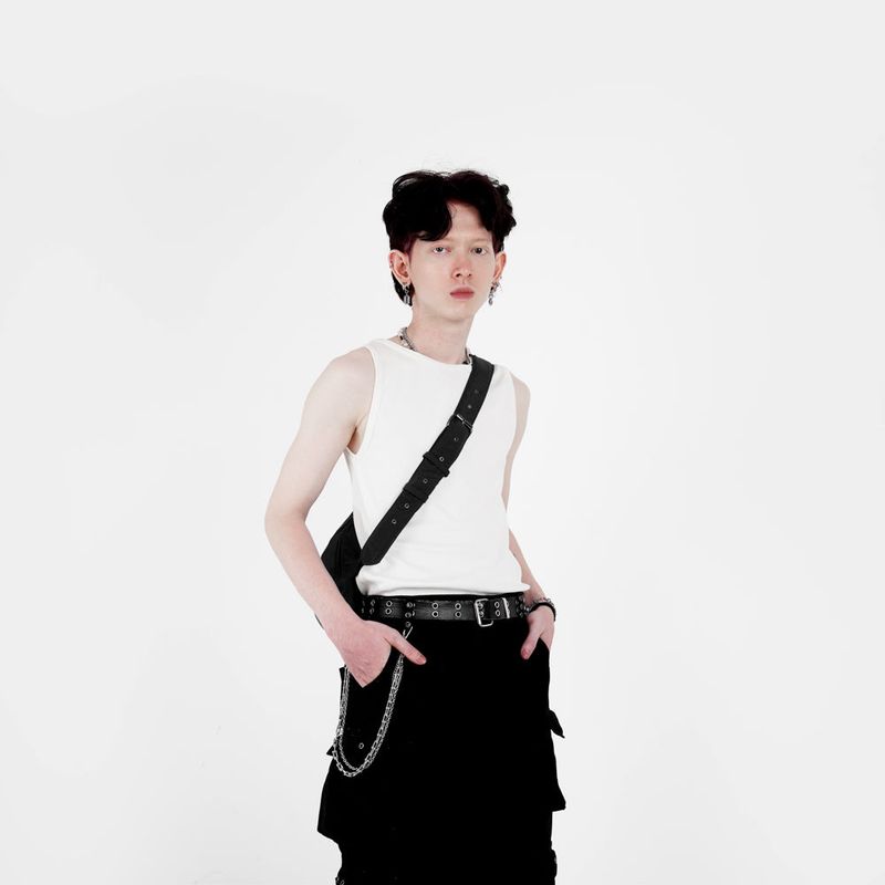 HIERARCHY STUDIOS TMTNW - Black Moon Nylon Bag