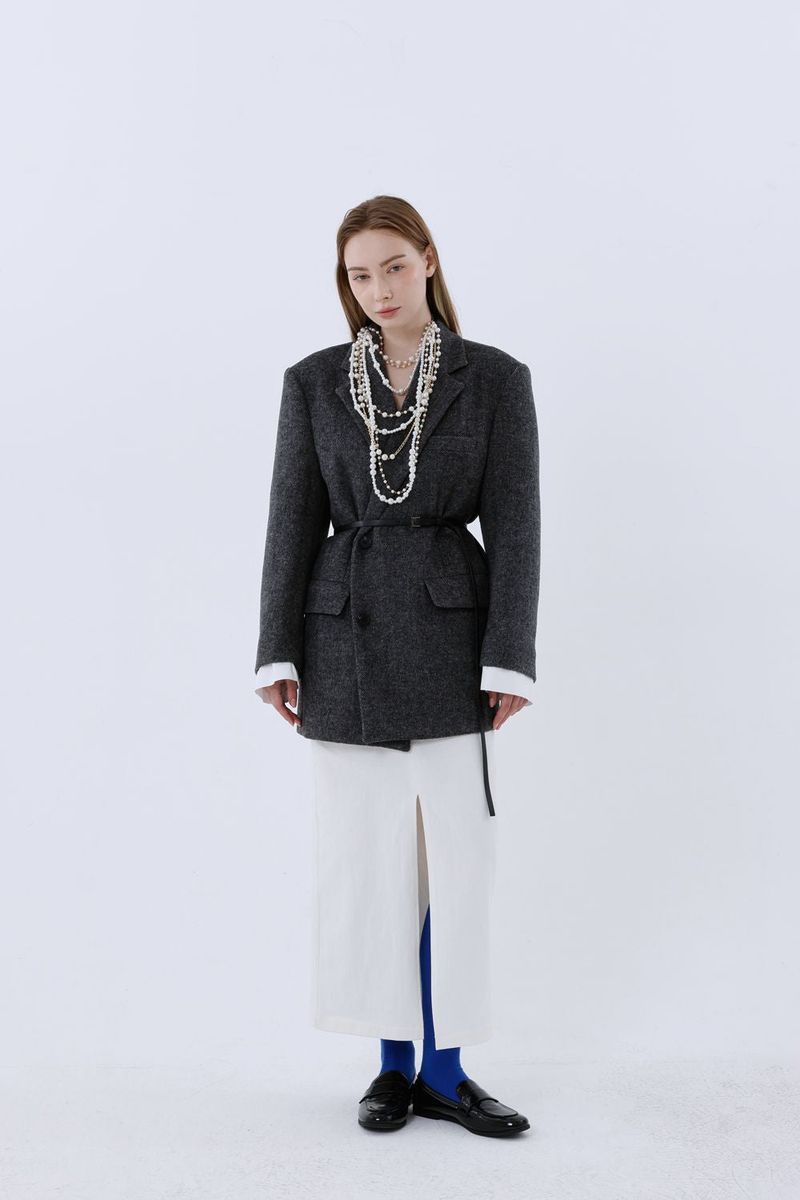 DADDY CONTOUR WOOL JACKET_BLACK