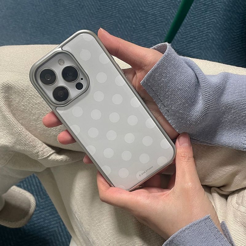 aoe studio（ アオエ スタジオ）の「[MADE] silver dot epoxy bumper case（Smartphone Accessories）」