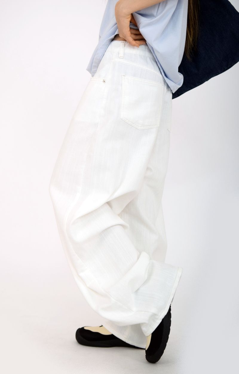 white natural pants