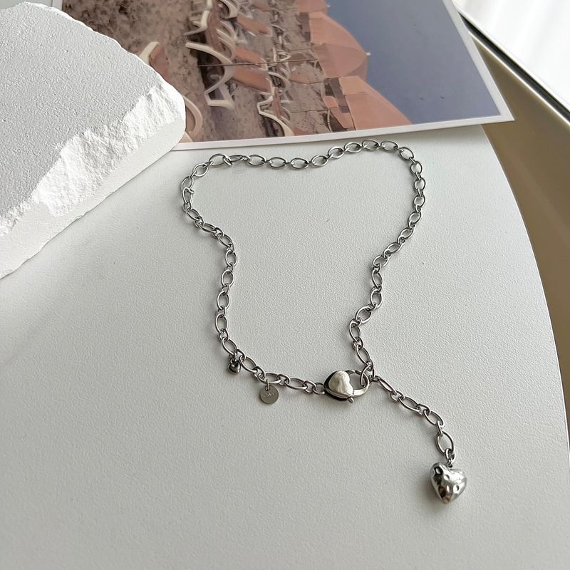 hvv Heart Bold y2k Volume Heart Necklace