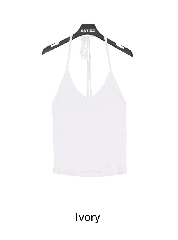 Firen V-neck halter sleeveless top