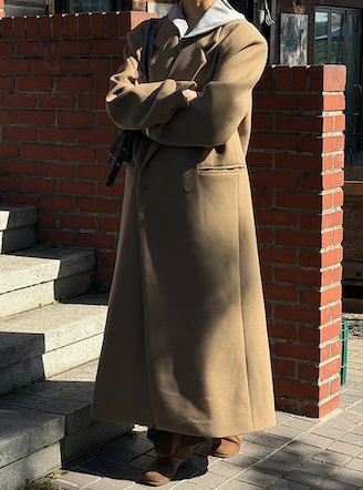 [Unisex] Max double long coat(2color)