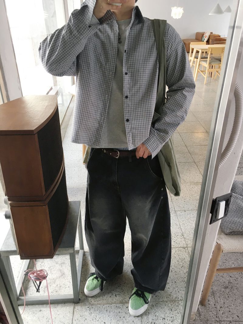 No.1650 CC check crop SHIRT (3color)