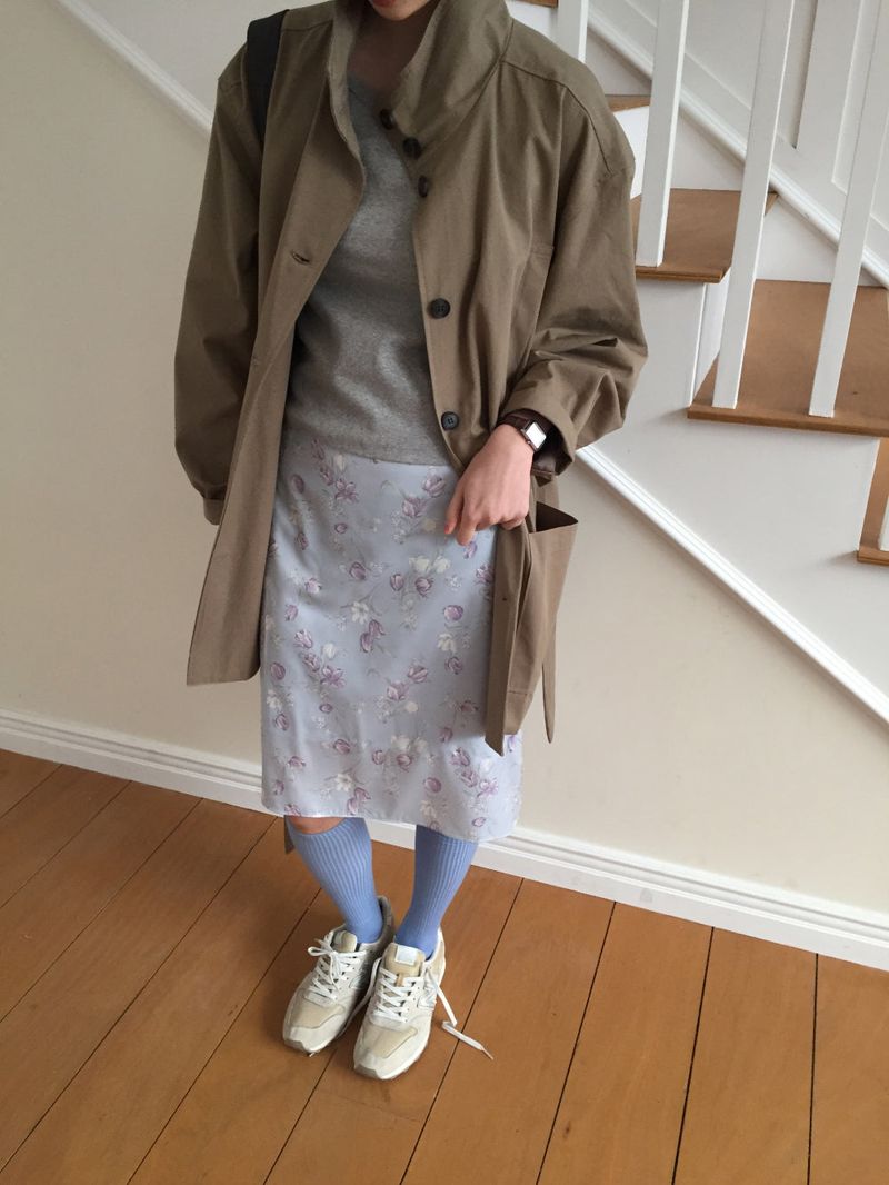 Windsor trench half coat (2color)