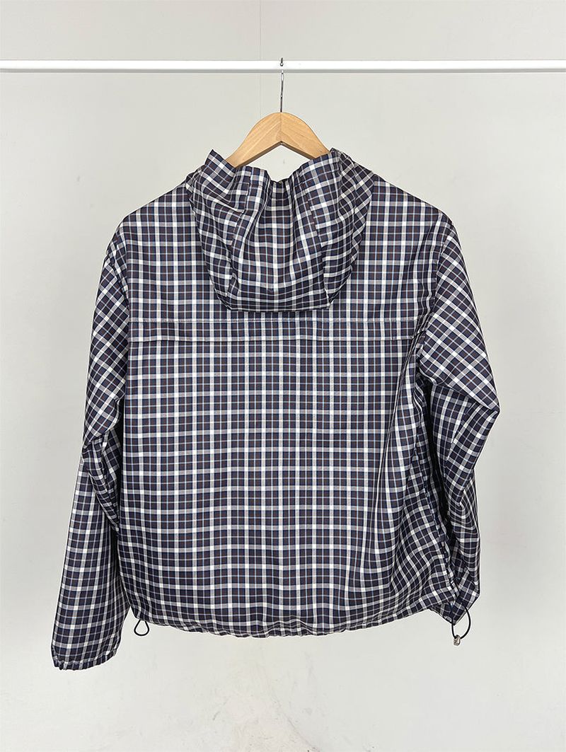 CHECK HOOD WIND JUMPER (3C)