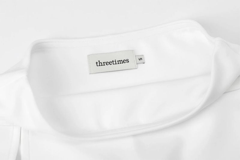 【即日発送】Athletic slit skirt - white 