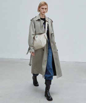 OVERSIZED DOUBLE TRENCH COAT_GRAY