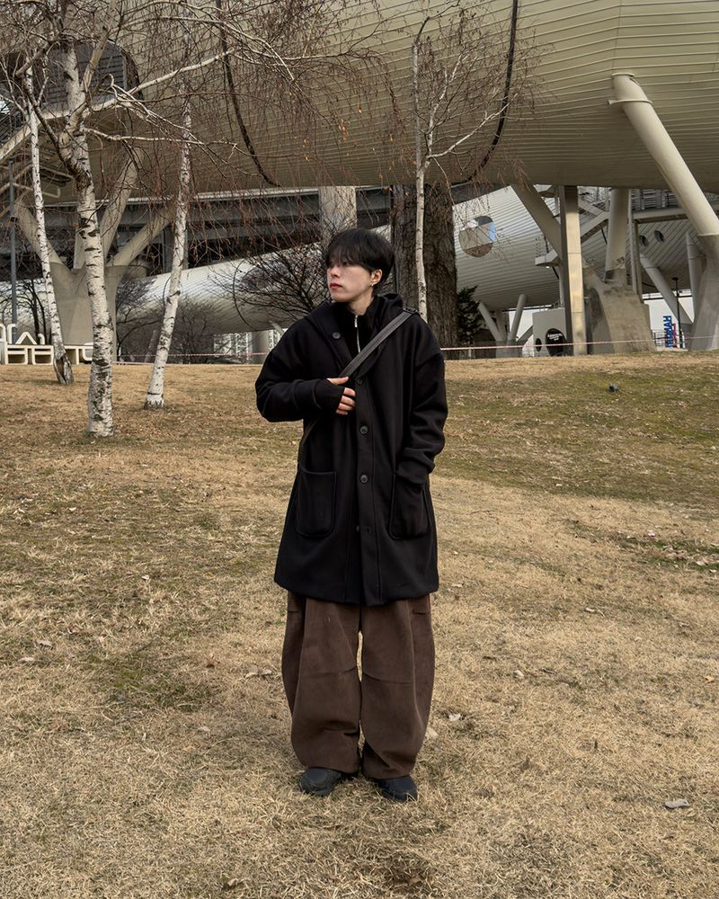 Koven Wool Hooded Coat
