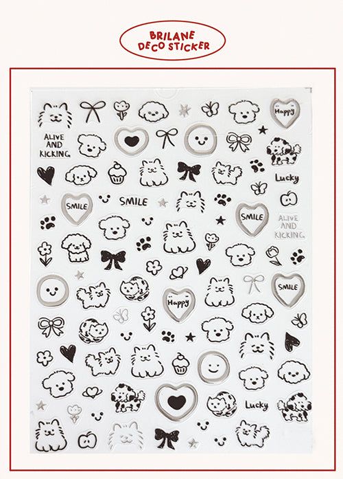 Camera Nail Deco Sticker Set (01 Smile Friends)