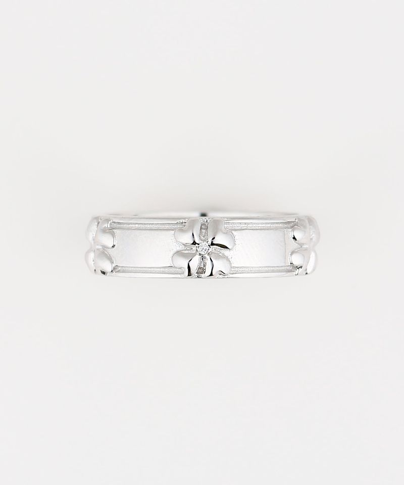 Clover rail ring SV (925 silver)