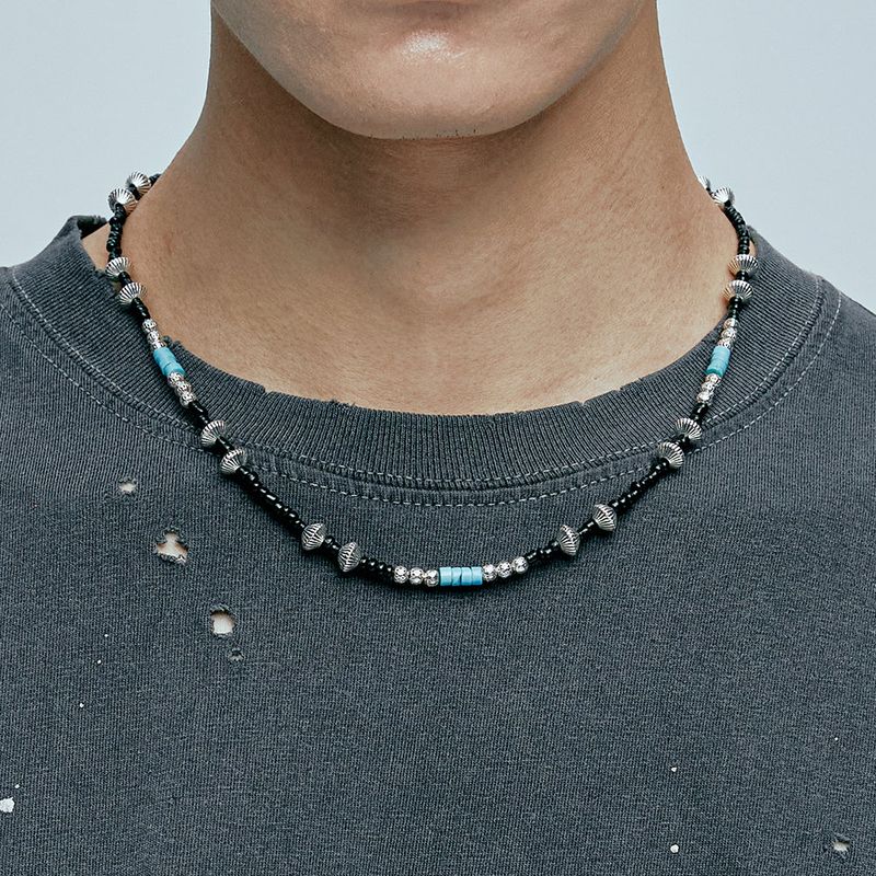 turquoise & hogan beads necklace