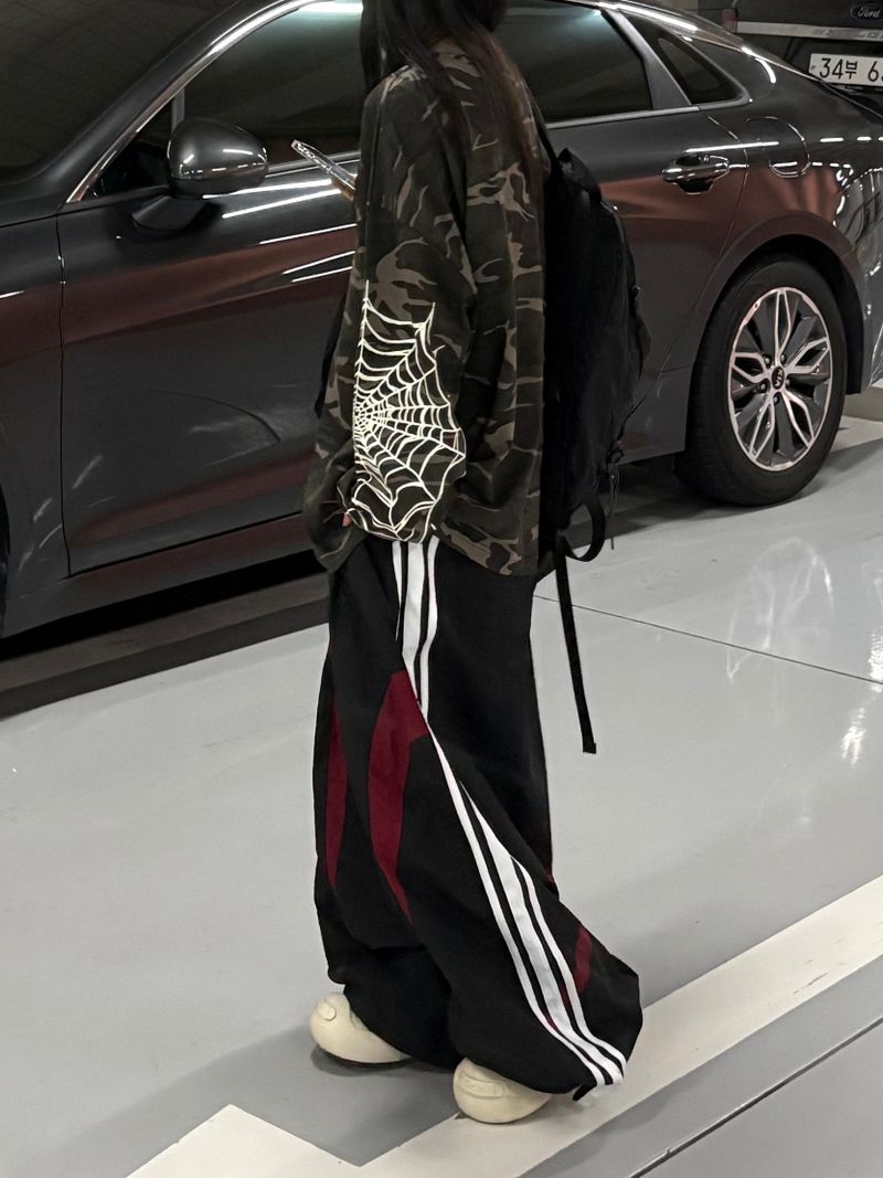 sweep mesh nylon pants