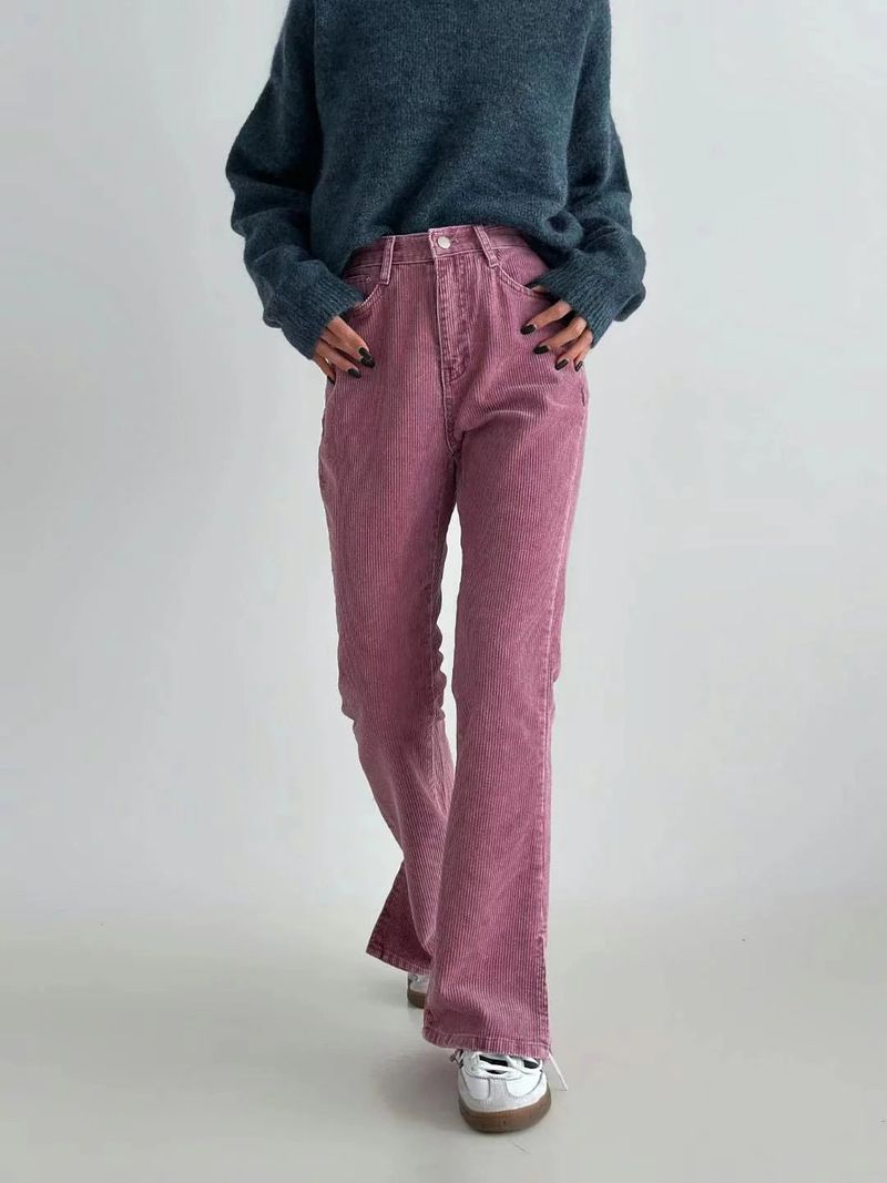 We Fell In Love In Reality（ウィ フェル イン ラブ イン リアリティ）の「Winery Corduroy Flare Pants - Pink（Pants）」