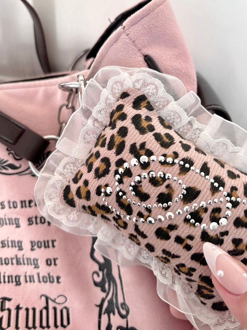 【MADE】 KIRA pocket pillow (leopard/pink)