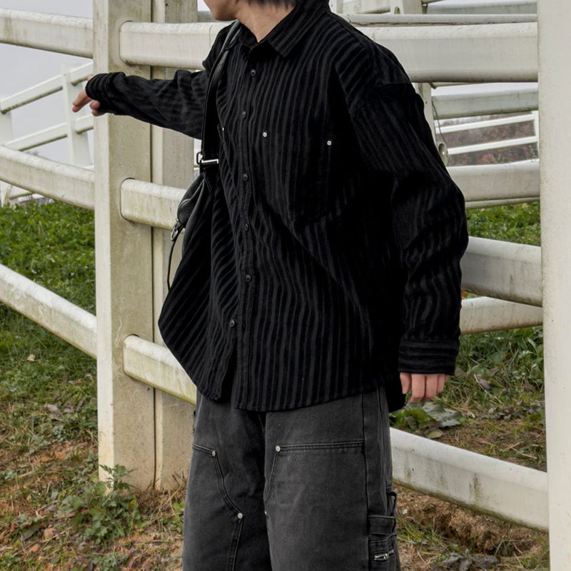 Berl heavy corduroy rivet shirt