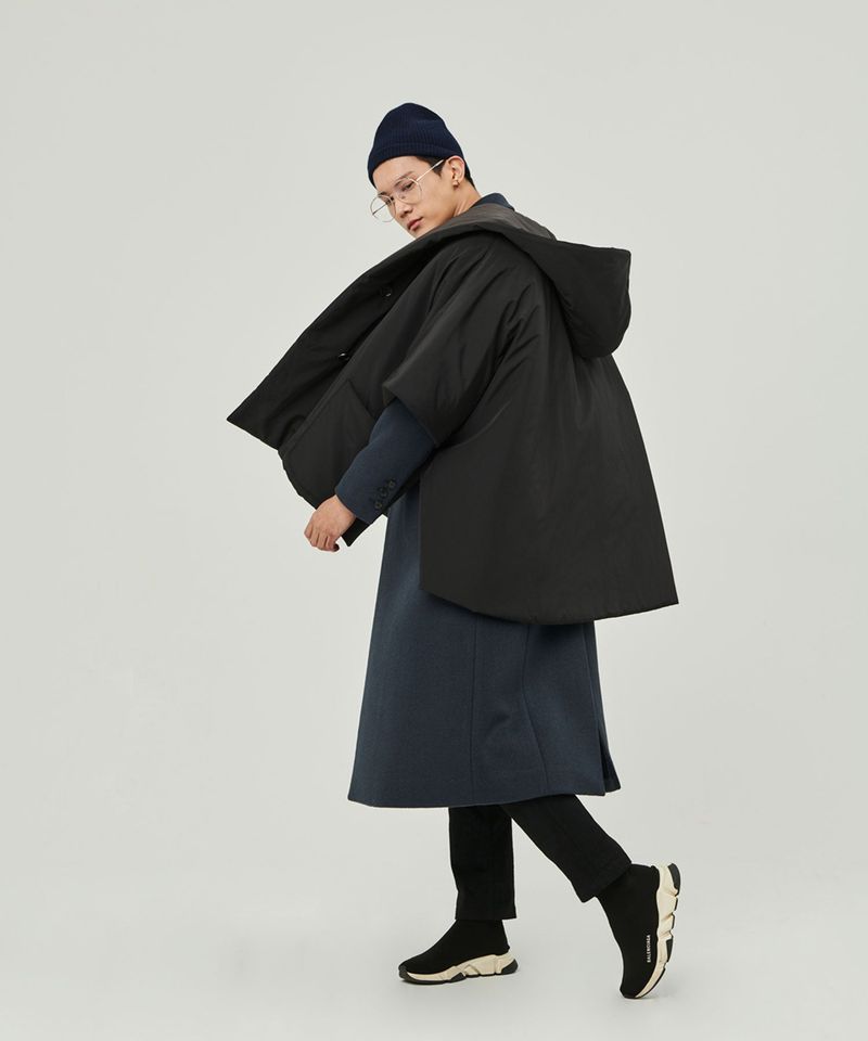 リバーシブルパディングショール