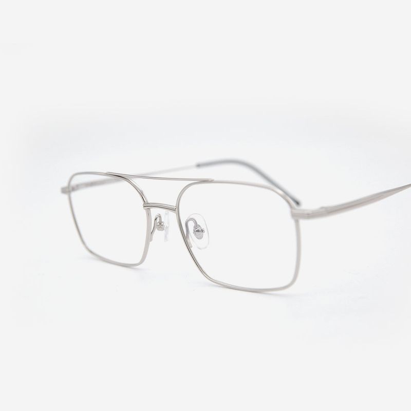 Knouun Square Combi Two-Bridge Glasses ASCENT SV