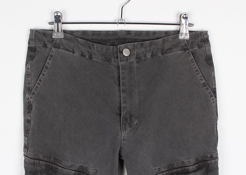 LOW GREY CARGO BOOTS CUT DENIM